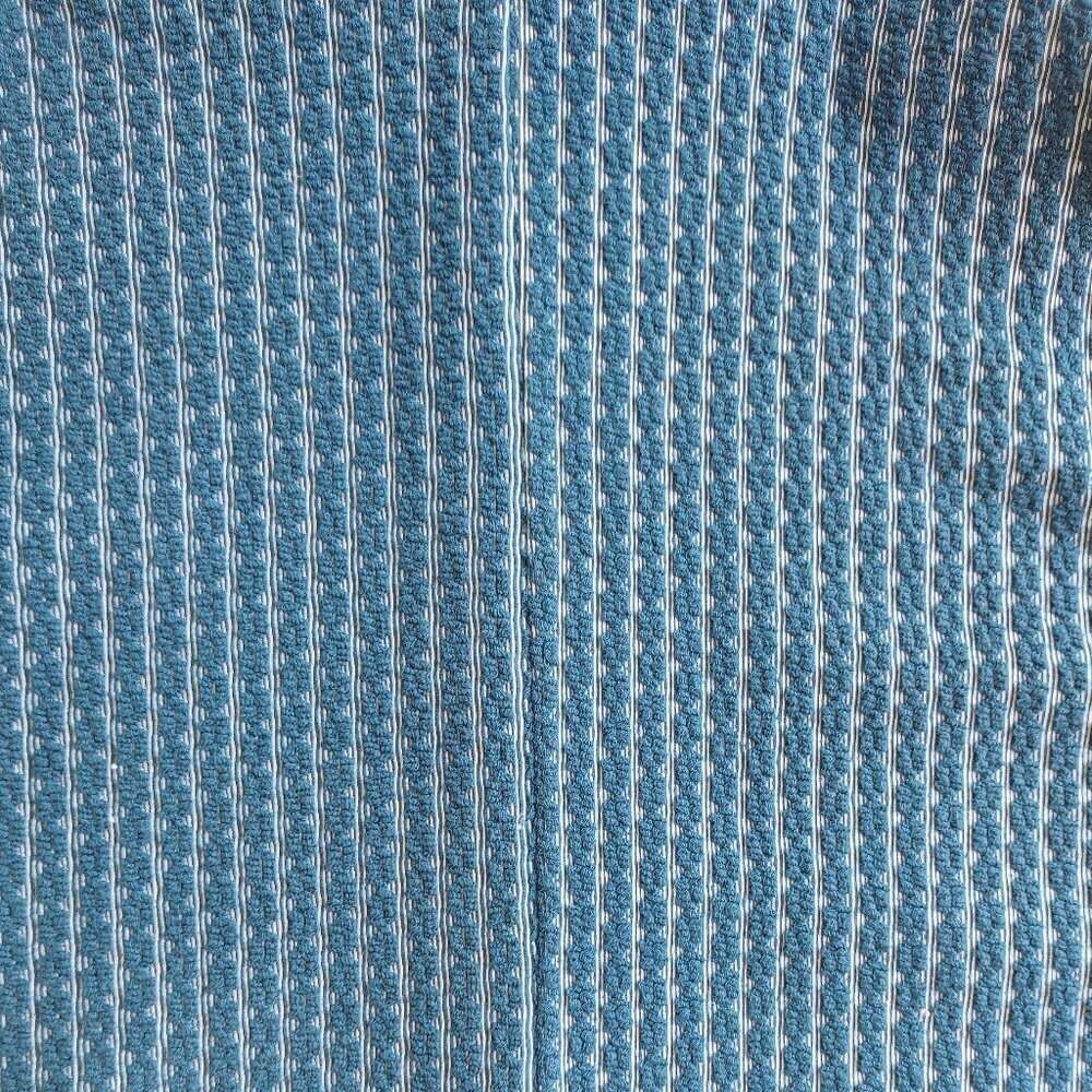 Lesley Evers Simply Elegant Sleeveless Blue Knit Dress Boho Chic Retro Size 0 - Picture 6 of 9
